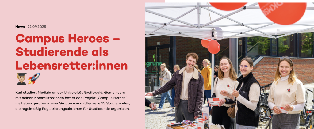 Die DKMS berichtet über uns